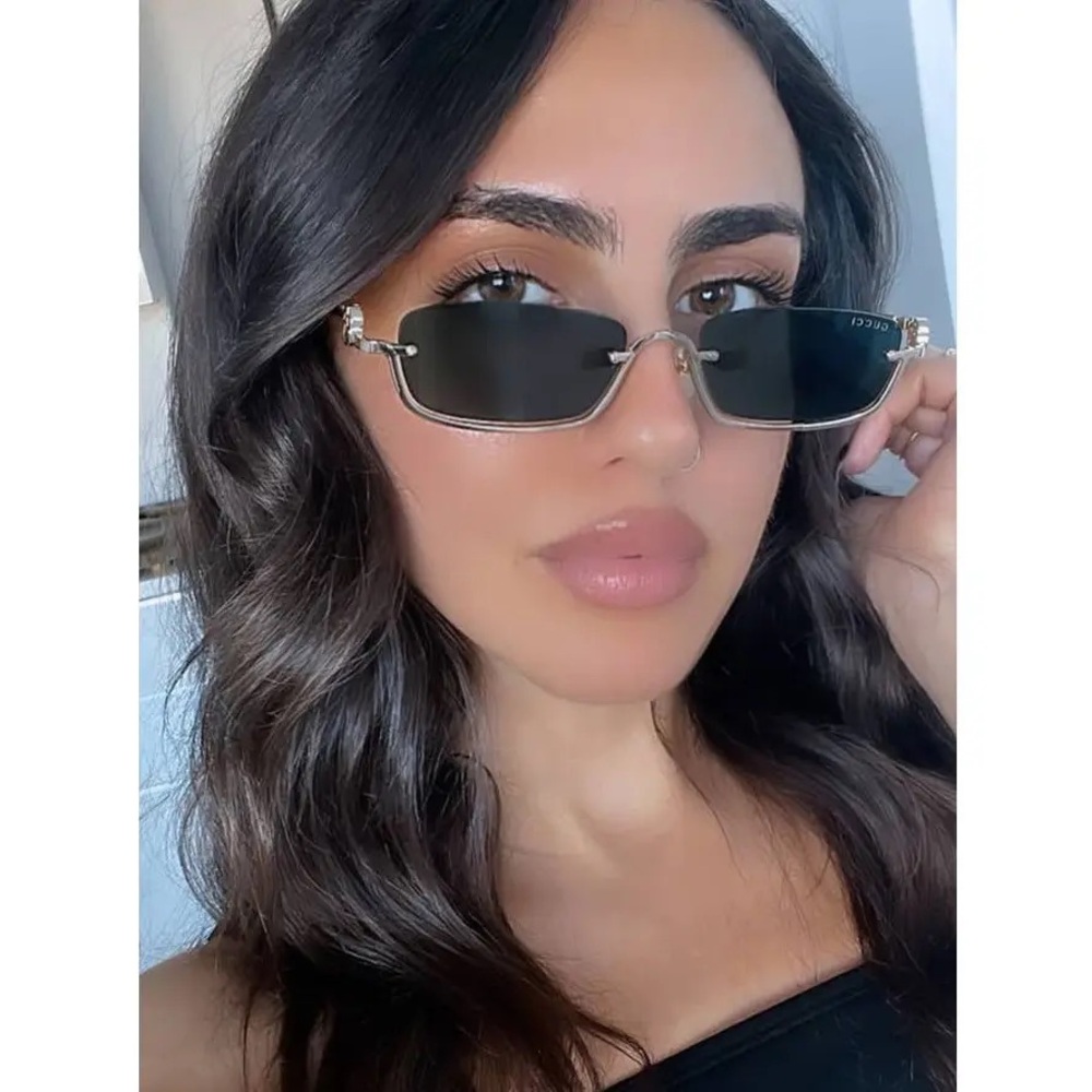 Gucci Gold and Brown Sunglasses